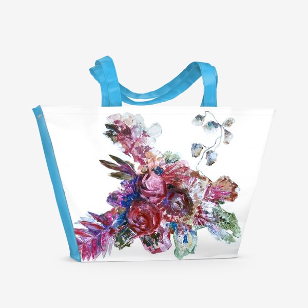 Пляжная сумка «Цветы №2»
