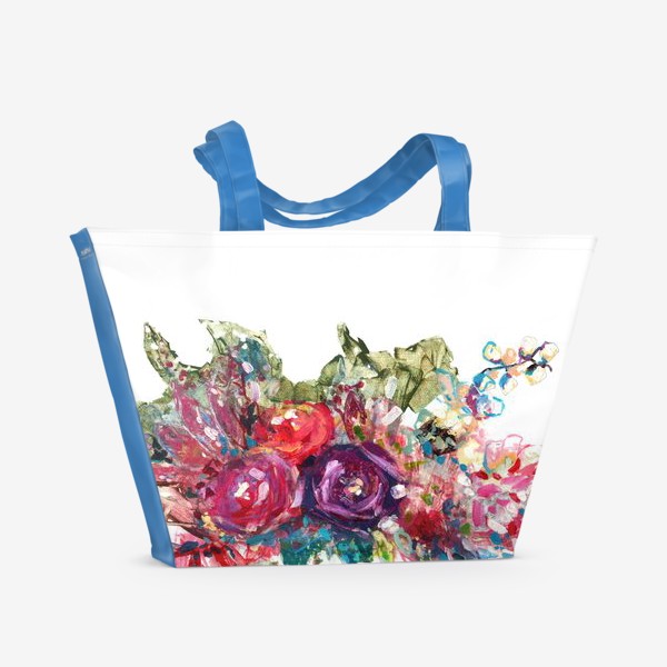 Пляжная сумка «Цветы №3»