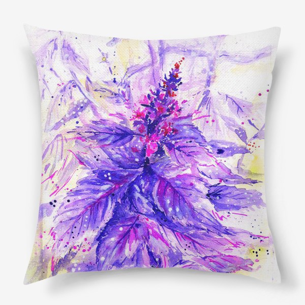 Подушка «цветущий базилик»