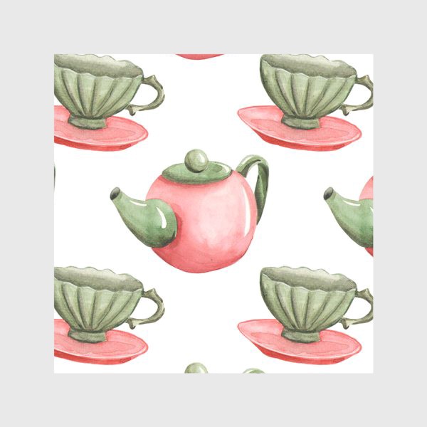 Скатерть «Чай и чашки в чаепитии»