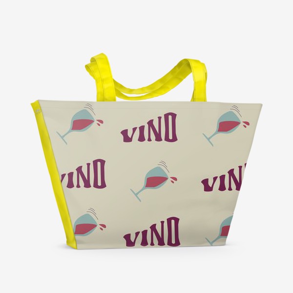 Пляжная сумка «Паттерн Vino»