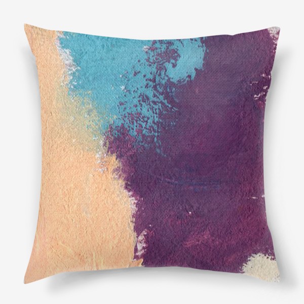Подушка «Абстракция из трех цветов/ Purple Abstraction»