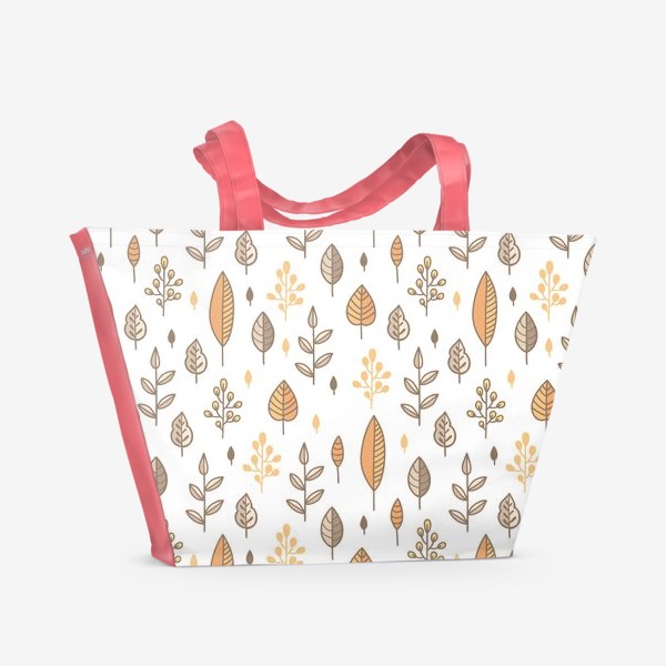 Пляжная сумка «Нежные листья»