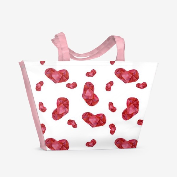 Пляжная сумка «Сердце красное»