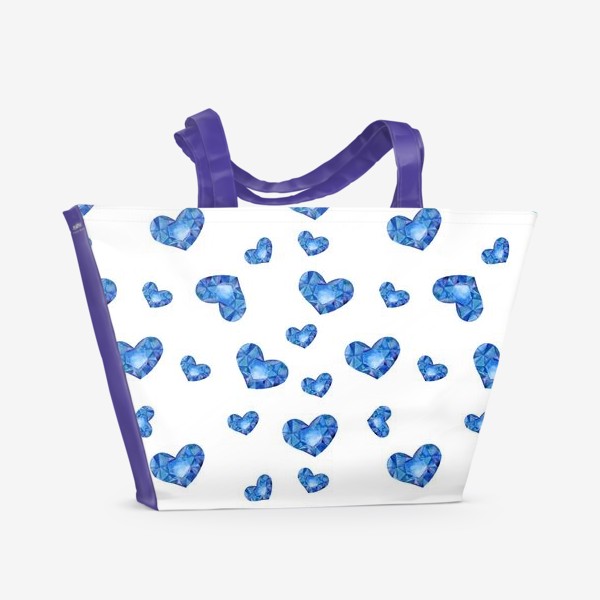 Пляжная сумка «Сердце голубое»