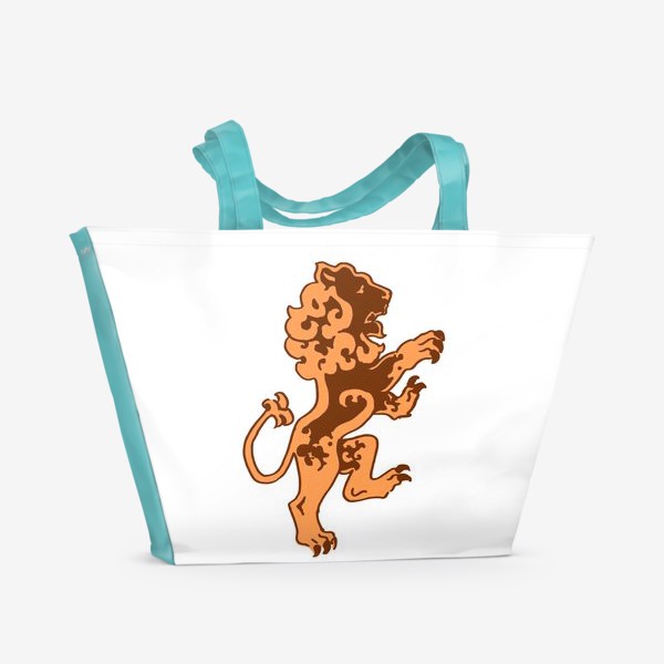 Пляжная сумка «Оранжевый лев»