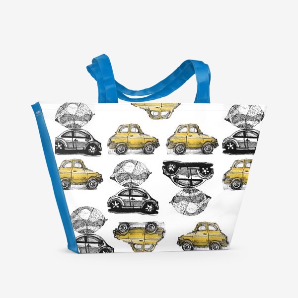 Пляжная сумка «Машинки»