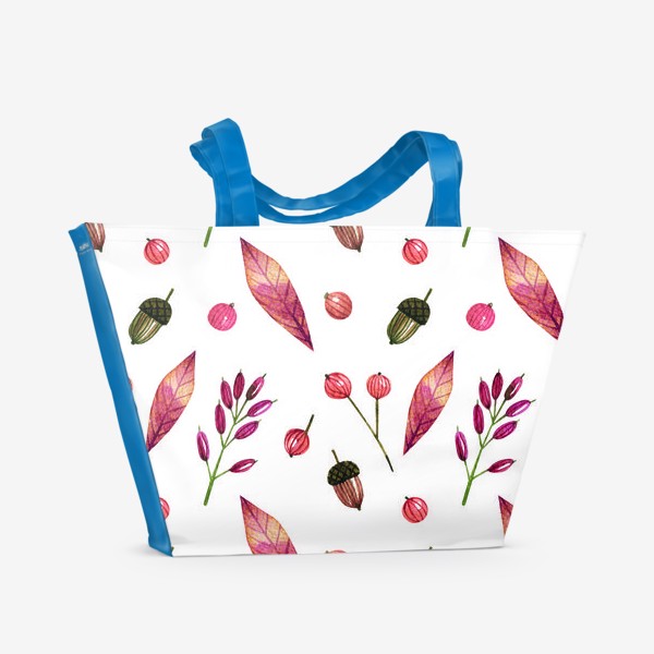 Пляжная сумка «Алые листья»