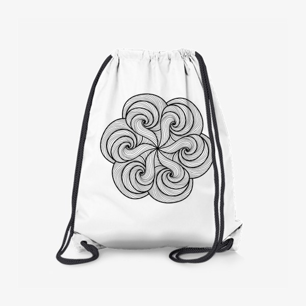 Рюкзак «Черно-белая мандала »
