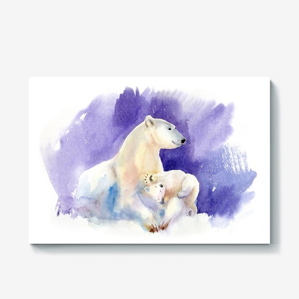 Холст «Белые Медведи»
