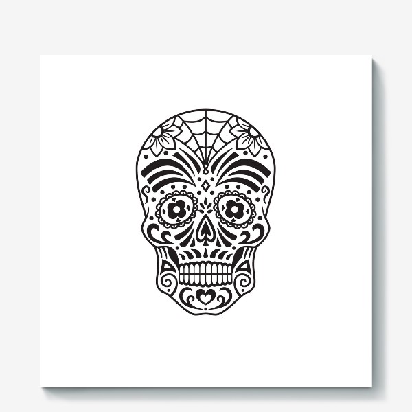 Холст «Мексиканский череп»