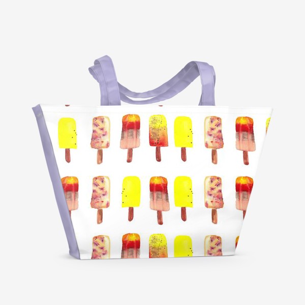 Пляжная сумка «Мороженое паттерн»