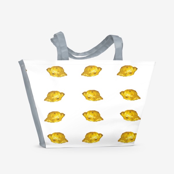 Пляжная сумка «Лимончики паттерн»