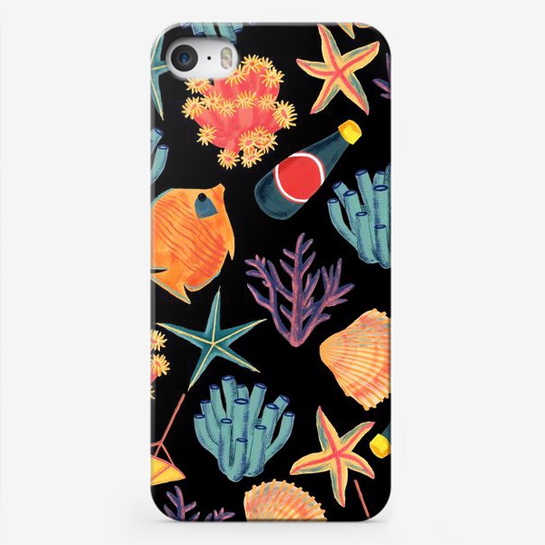 Чехол iPhone «Морской принт/Sea World»