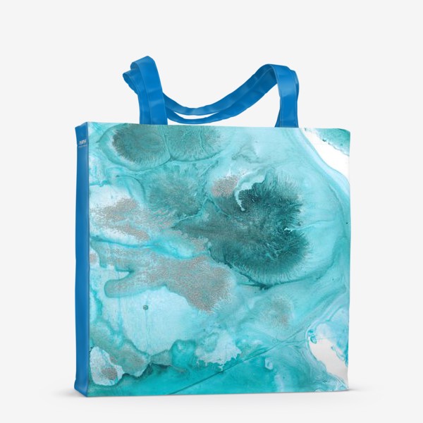 Сумка-шоппер «Голубая акриловая абстракция»