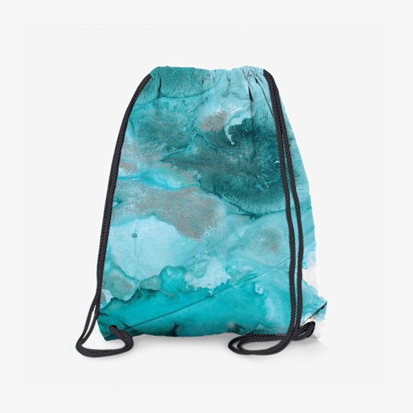 Рюкзак «Голубая акриловая абстракция»