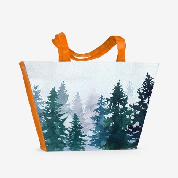 Пляжная сумка «Winter forest»