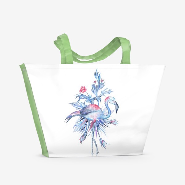 Пляжная сумка «Зимний фламинго»