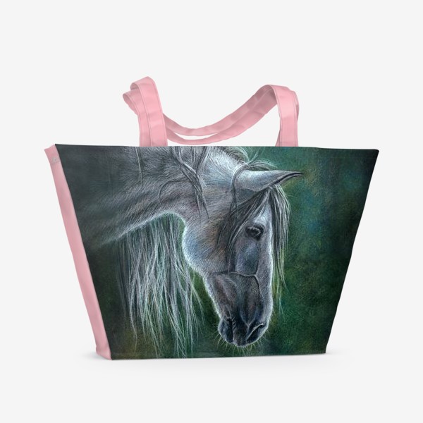 Пляжная сумка «Серая Лошадь. Grey Horse»
