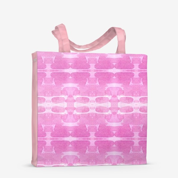 Сумка-шоппер &laquo;Розовый абстрактный акварельный узор&raquo;