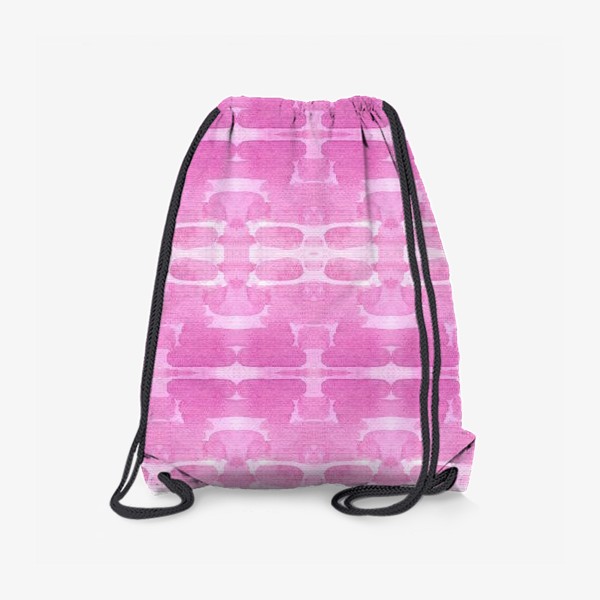 Рюкзак «Розовый абстрактный акварельный узор»