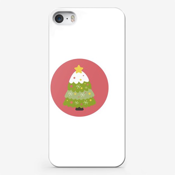 Чехол iPhone «Новогодняя елка»