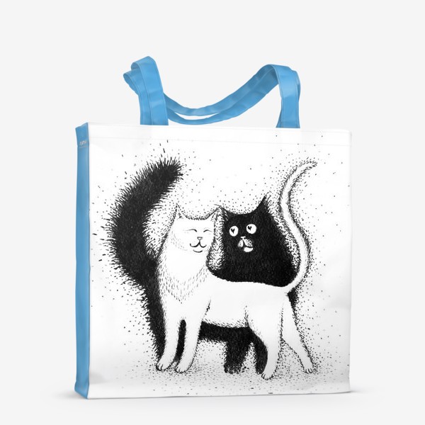 Сумка-шоппер «влюбленные коты»