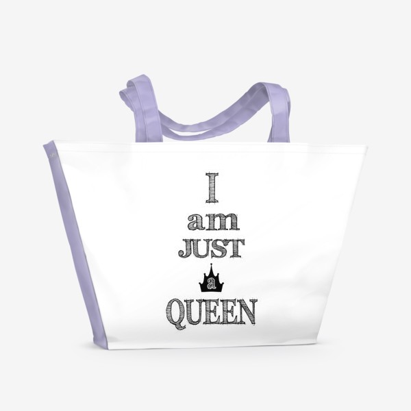 Пляжная сумка «Just Queen»