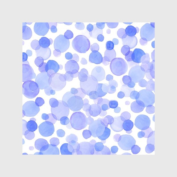 Скатерть «Голубые акварельные круги»