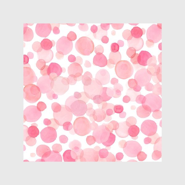 Скатерть «Розовые акварельные круги»
