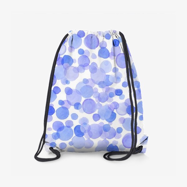 Рюкзак «Голубые акварельные круги»