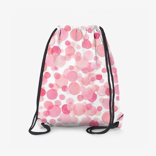 Рюкзак «Розовые акварельные круги»