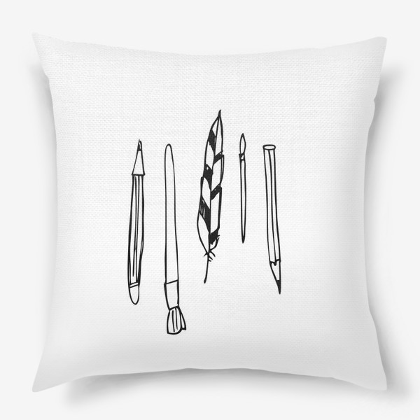 Подушка «Инструменты художника»