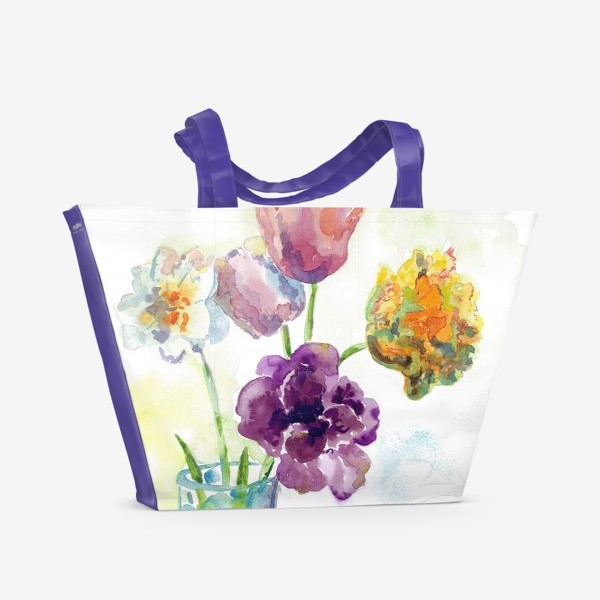 Пляжная сумка «Майские цветы»