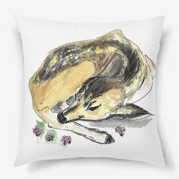 Подушка «Спящий олень»