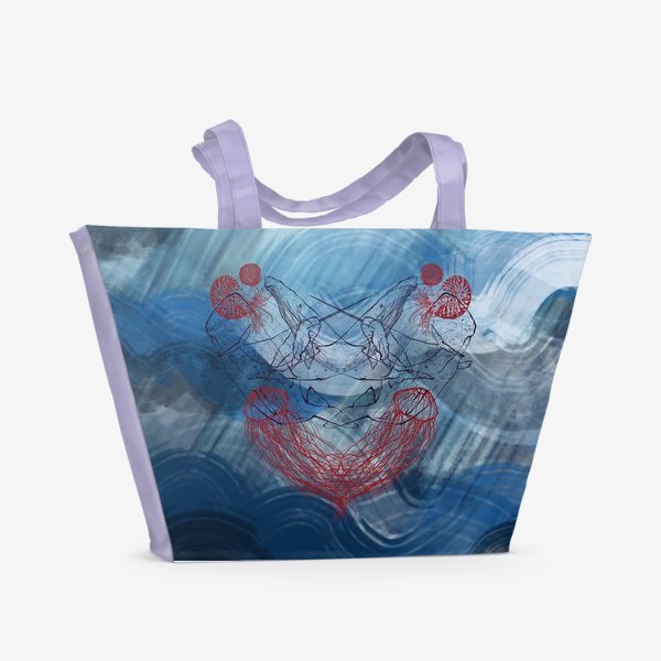 Пляжная сумка «океан (обложка)»