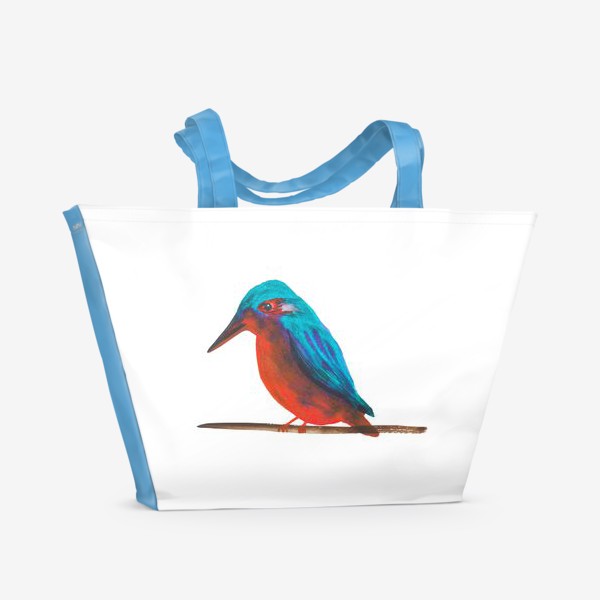 Пляжная сумка «Птица Зимародок»