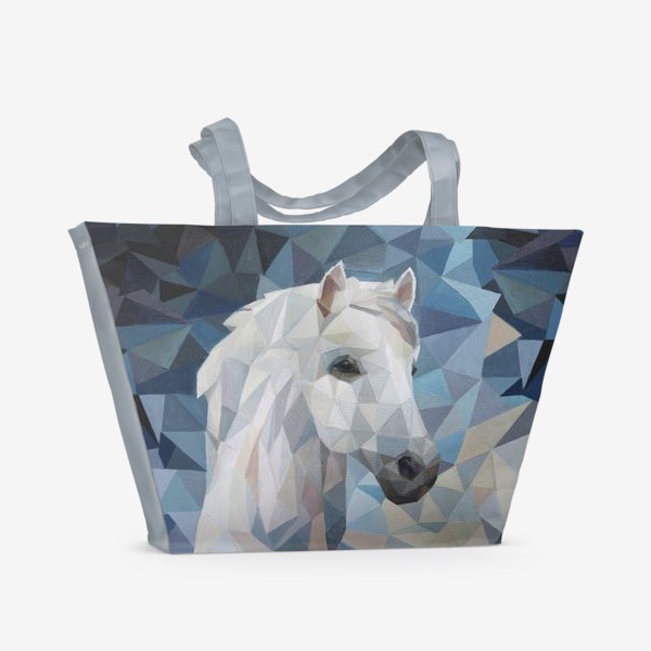 Пляжная сумка «Белая_лошадь»