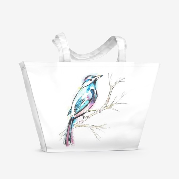 Пляжная сумка &laquo;Синяя птица&raquo;