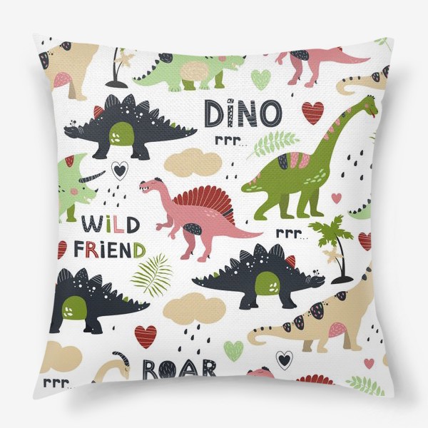 Подушка «dinosaurs / динозавры»