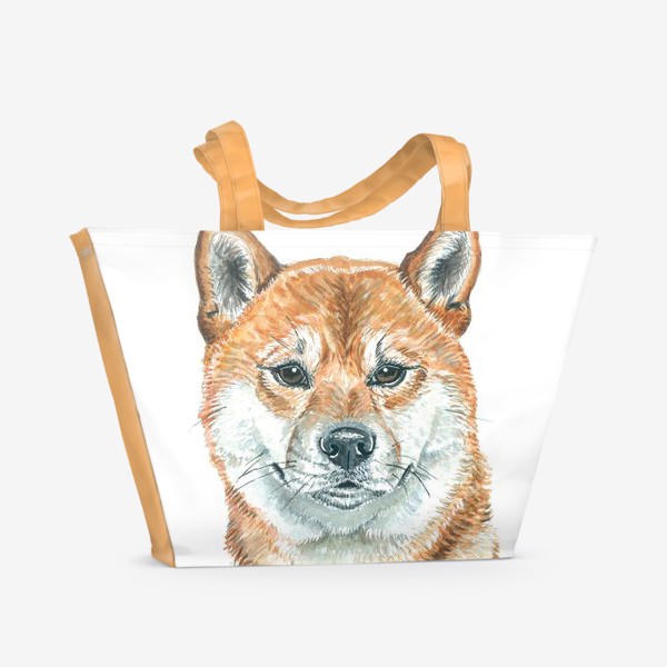 Пляжная сумка «пес Шиба Ину »