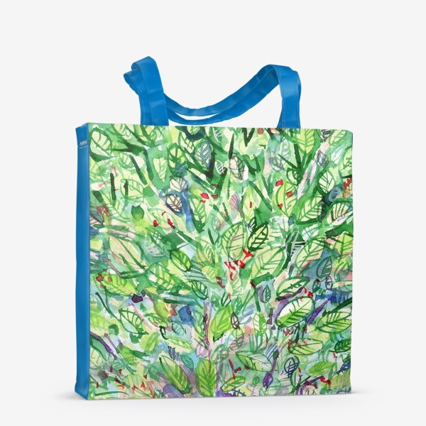 Сумка-шоппер «зеленая листва, крона дерева»