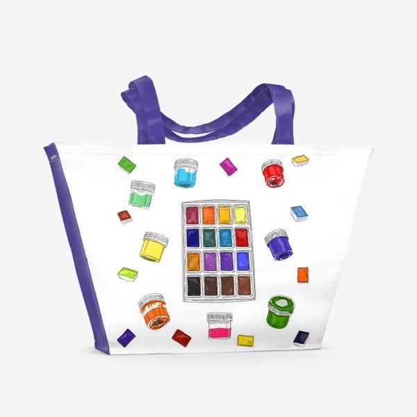 Пляжная сумка «Краски»