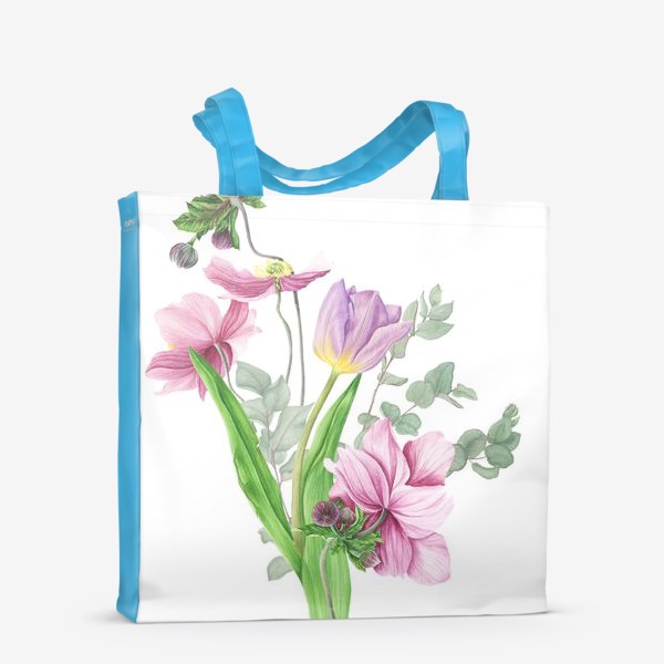 Сумка-шоппер «Букет весенних цветов»