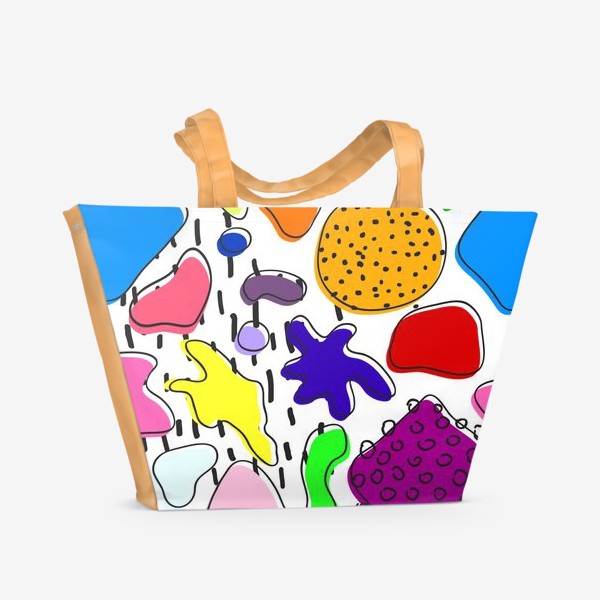 Пляжная сумка &laquo;Цветная абстракция&raquo;
