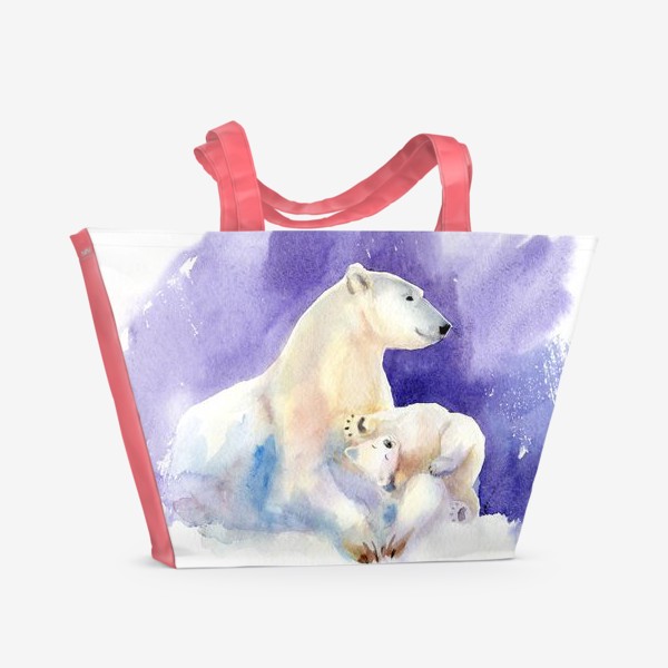 Пляжная сумка «Белые Медведи»
