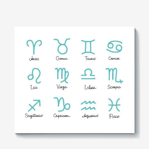 Холст «Zodiac signs»