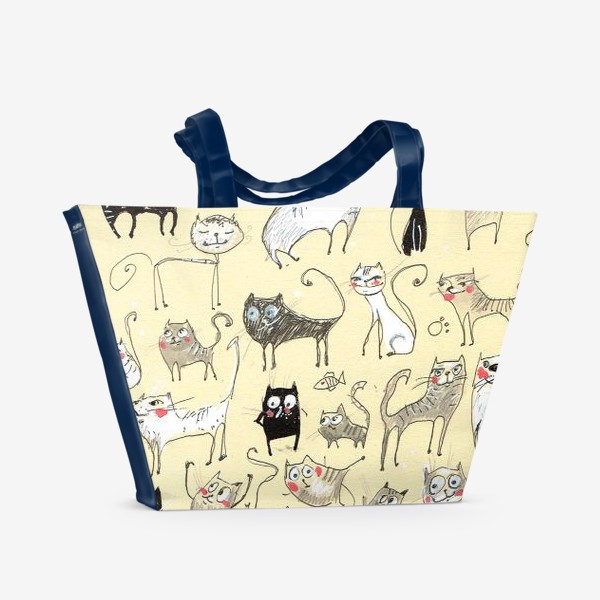 Пляжная сумка &laquo;Майские коты&raquo;