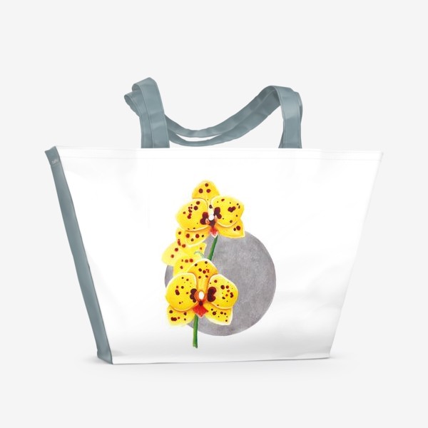 Пляжная сумка «Желтая орхидея»