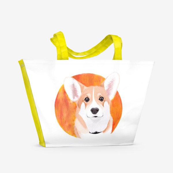 Пляжная сумка «Собака корги»